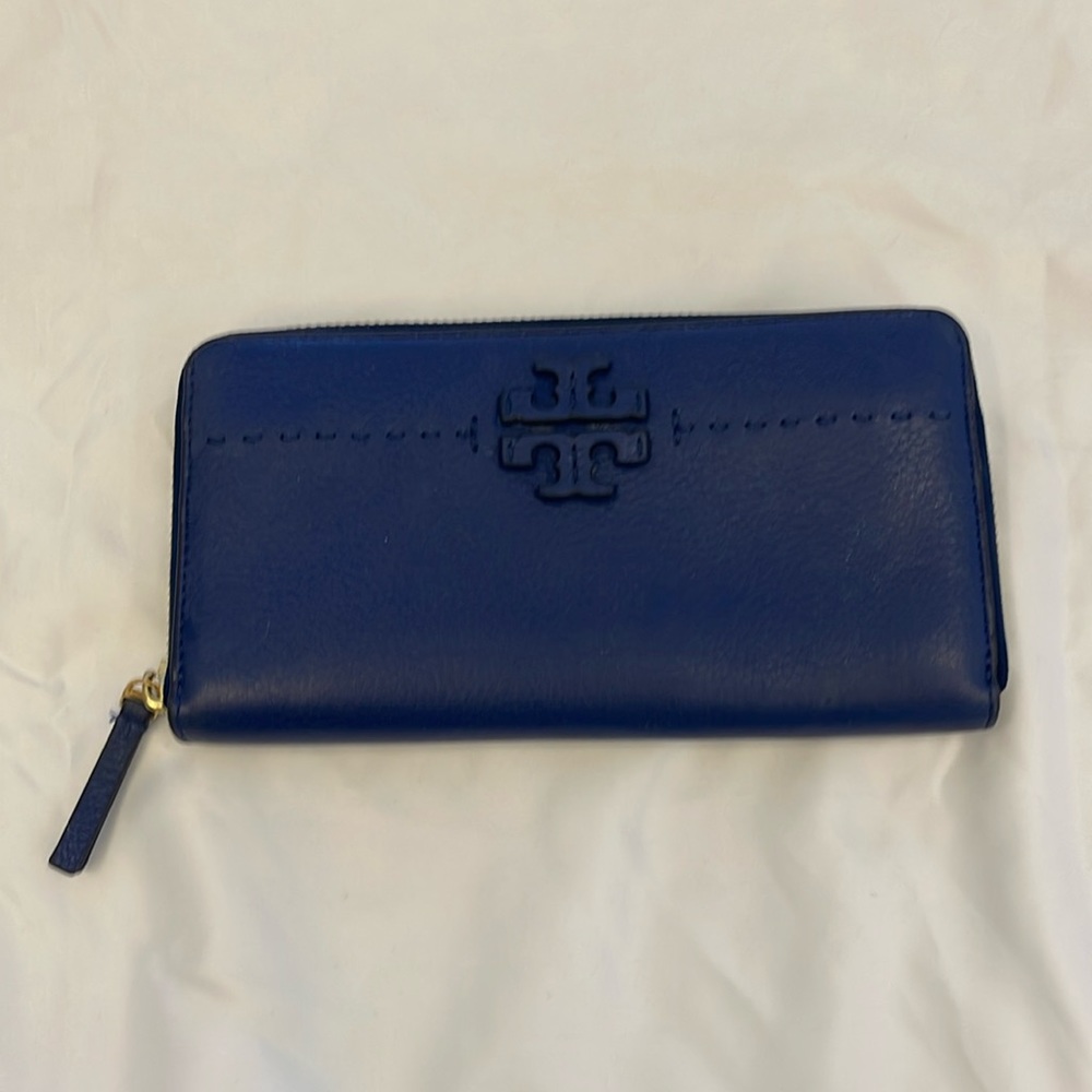 Tori Burch Full Size Leather Wallet.